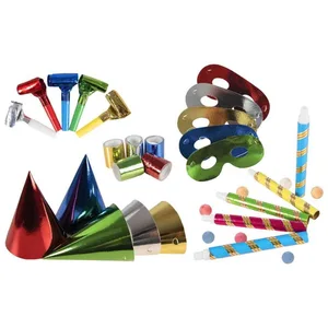 Comparateur de prix : P'tit Clown 1 Kit festif métallique cotillons pour 5 personnes REF/22403