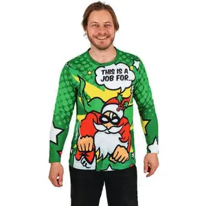PTIT CLOWN - T-shirt de Noël Adulte Super Santa Claus