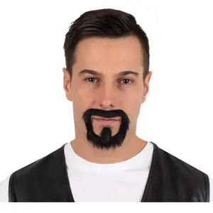 Comparateur de prix : Moustache de biker - Noir - Déguisement - Synthétique - Autocollante