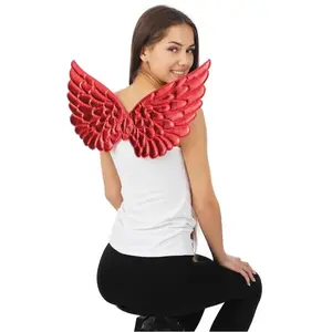 RueDeLaFete Ailes d’Ange Rouges 62 cm Accessoires Déguisement Ange ou Diable pas cher