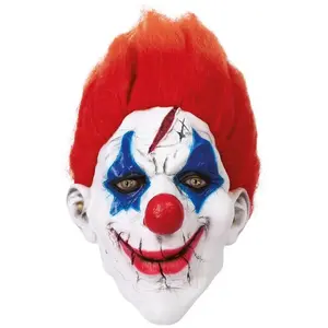 Masque intégral - clown - adulte - rouge, bleu 24024PC pas cher