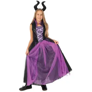 RueDeLaFete Déguisement sorcière maléfique - noir, violet - Fille - 10/12 ans 24045PC pas cher
