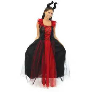 RueDeLaFete Déguisement sorcière maléfique - noir, rouge - Femme - L/XL 24047PC pas cher