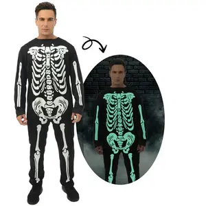 RueDeLaFete Déguisement squelette - phosphorescent - Adulte - L/XL 24188PC pas cher