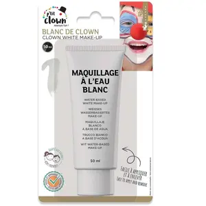 P'TIT CLOWN - 24116 - Blanc de Clown - - Fard à l'eau en tube - 50mlVendu paramazon