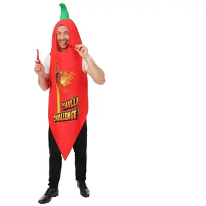 RueDeLaFete Costume piment rouge, adulte - Taille unique pas cher
