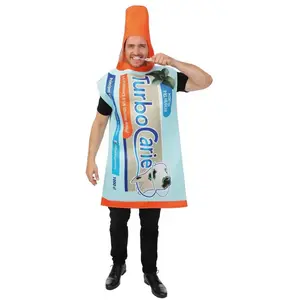 Costume dentifrice Turbocarie, adulte - Taille unique 24429PC pas cher