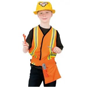 RueDeLaFete Set chef de chantier, enfant - Taille unique pas cher