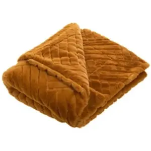 Comparateur de prix : Plaid Victoria Camel 130x170 cm - Amadeus - Marron - Polyester