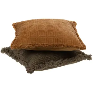 Set de 2 coussins Géo 45 cm - - Multicolore - Tissu