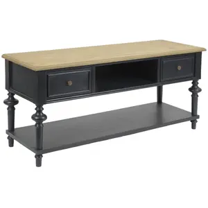 Amadeus Meuble Tv Bicolore En Bois New Legende 120 X 40 X 55 Cm pas cher