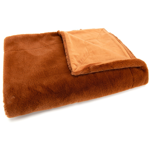 Comparateur de prix : Amadeus - Plaid Luxe Orange foncé 130x170