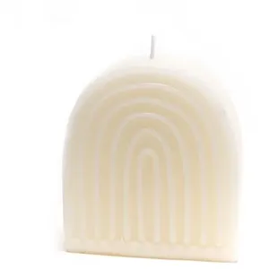 Non communiqué Bougie Rainbow grand modèle blanche (lot de 6) - Amadeus - Blanc - Cire