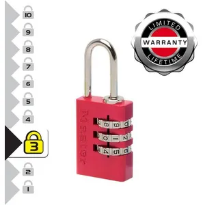 MASTER LOCK Cadenas à combinaison - 20mm - aluminium et acier - coloris assortis