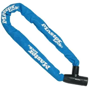 Comparateur de prix : Master lock chaîne en acier serrure à clé intégrée bleu 90 m