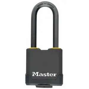 Comparateur de prix : MASTER LOCK Cadenas haute sécurité à clé acier-zinc 49mm anse d.8xh.38mm 4 clés