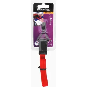 MASTER LOCK Tendeur plat 60 cm - Rouge - Crochet inversé double fil - Résistance 40kg pas cher