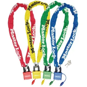 Comparateur de prix : Master lock fa003550281 cadenas transparent avec gaine en vinyle bleu