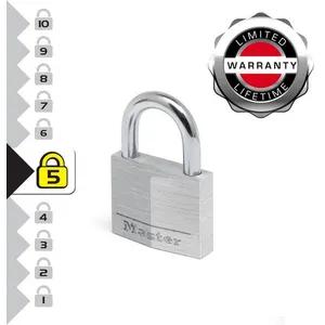 MASTER LOCK Cadenas 40 mm aluminium massif Cemente pas cher