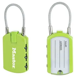 MASTER LOCK Cadenas porte-adresse à combinaison de 30mm