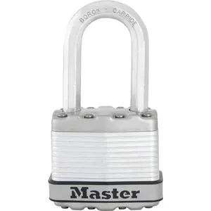 Comparateur de prix : MASTER LOCK Cadenas à clé acier laminé 45mm anse octogonale d.8xh.38mm 4 goupilles
