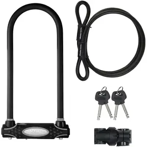 Comparateur de prix : Antivol U avec Câble - MASTER LOCK - Modele XL - Sold Secure Gold, Police Approved