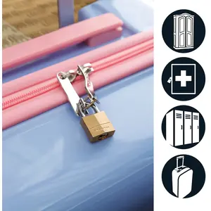 Comparateur de prix : Cadenas en laiton massif MASTERLOCK 30 mm - Lot de 4 - 130EURQNOP TU