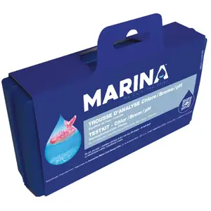 Trousse d'analyse eau piscine Chlore/Brome/pH - Marina pas cher