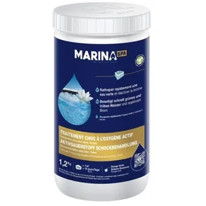 Comparateur de prix : Choc à l'oxygène actif sans chlore pour spa 1,20 kg - Marina Spa