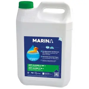 Comparateur de prix : MARINA Anti-Algues 2 en 1 et Clarifiant 5L Piscine