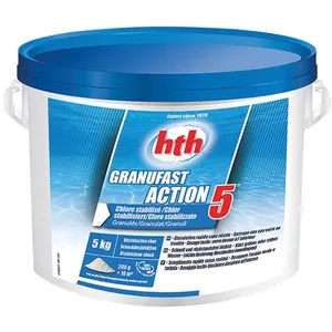 Comparateur de prix : Chlore choc multifonction Granufast 5 actions 5 kg - HTH