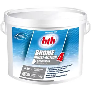 Comparateur de prix : Brome multifonction hth BROME 4 Actions en pastilles 20 g - 5 kg