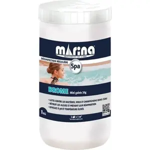Brome en galets pour spa gonflable 1 kg - Marina pas cher