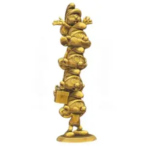Comparateur de prix : Collectoys La Figurine De La Colonne En Résine édition Limitée Schtroumpfs Or 50 Cm