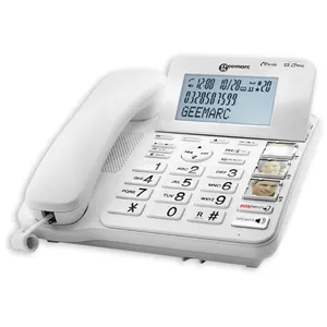 Comparateur de prix : Geemarc Téléphone fixe grosses touches et photos Geemarc CL595