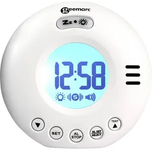 Comparateur de prix : Geemarc WNS VOYAGER Réveil de voyage vibrant/flash et sonnerie amplifié +75 db