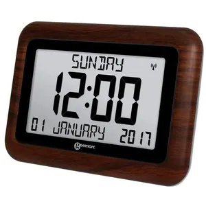 Comparateur de prix : GEEMARC Horloge radiopilotée VISO 10 avec Cadre imitation bois