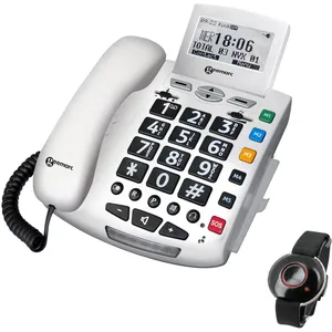 Geemarc Serenities - Téléphone filaire avec ID d'appelant/appel en instance pas cher