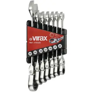 Comparateur de prix : Jeu de 7 clés à cliquet têtes flexibles VIRAX - 310325 TU