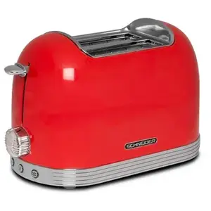 Grille pain SCHNEIDER SCTO2R Vintage Rouge pas cher