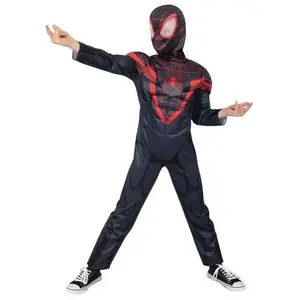 Comparateur de prix : Miles Morales Spiderverse Deguisement Taille 5-6 Ans Pour Enfant