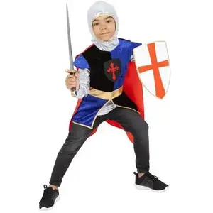 Comparateur de prix : RUBIE'S Déguisement De Chevalier Avec Top Et Accessoires 5-8 Ans - Bleu