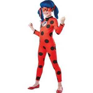 Rubies Déguisement Ladybug taille 7/8 ans et peluche Tikki pas cher