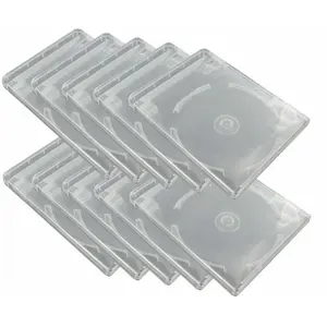 EASYPACK 10 boîtiers transparents pour clé USB et DVD pas cher