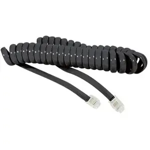 DACOMEX Exertis Connect - Cordon spirale 4/4 RJ9 - 2.00M couleur noire (936650) pas cher