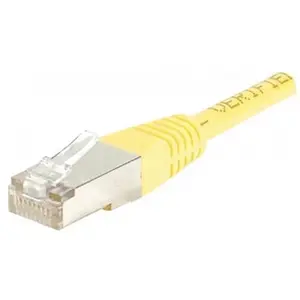 EXC CUC Cordon patch Catégorie 5E 4P moulé 3 Mètres FTP Jaune 847031 pas cher