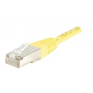 EXC CUC Cordon patch Catégorie 5E 4P moulé 50 CM FTP Jaune 847161 pas cher