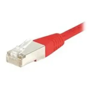 EXC Dacomex Cordon patch Catégorie 5E 4P moulé 10 Mètres FTP Rouge 847173 pas cher