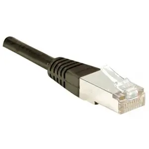 EXC MCAD Cordon patch Catégorie 5E 4P moulé 10 Mètres FTP Noir 847176 pas cher