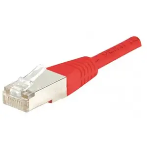 EXC CUC Cordon patch Catégorie 5E 4P moulé 1 Mètres FTP Rouge 847153 pas cher